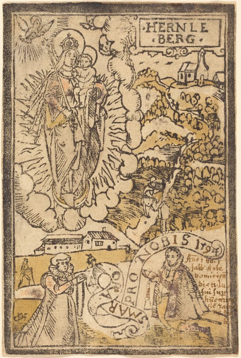 Madonna of the Hernleberg by German 16th Century, print, 1592