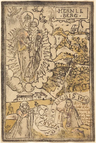 Madonna of the Hernleberg by German 16th Century, print, 1592