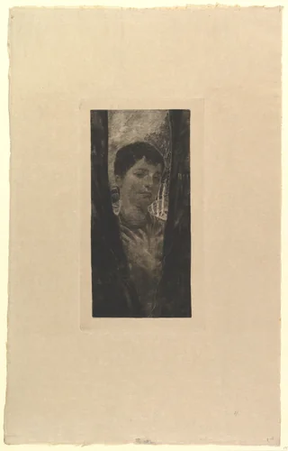 Die Ferngeliebte (Errinerung) Verworfene Platte by Max Klinger, print, 1870-1920