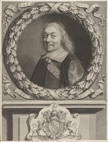 Henri-Auguste de Loménie, comte de Brienne by Robert Nanteuil, print, 1660