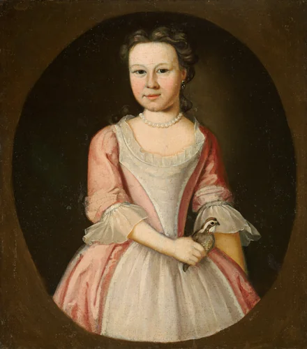 Possibly Margaret Robins by American 18th Century, painting, 1745