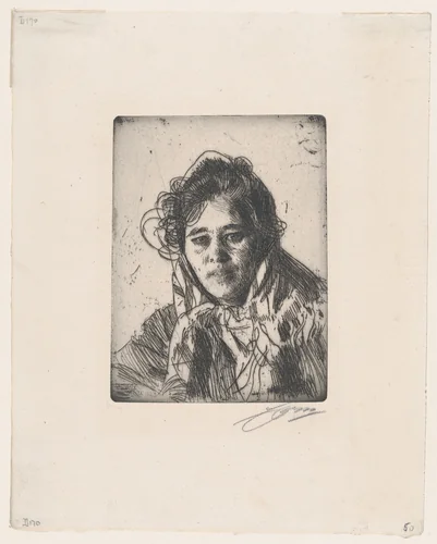 Young Girl from Mora by Anders Zorn, print, 1903