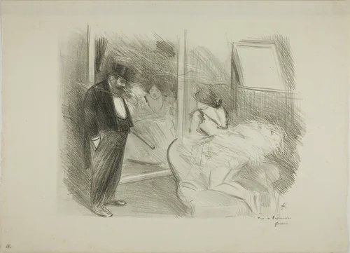 The Dancer's Dressing Room, First Plate by Jean-Louis Forain, print, 1895