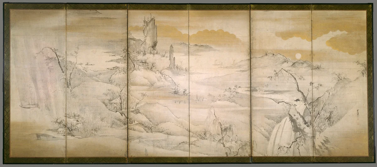Eight Views of the Xiao and Xiang Rivers by Yamaguchi Sekkei, other, 1699-1799