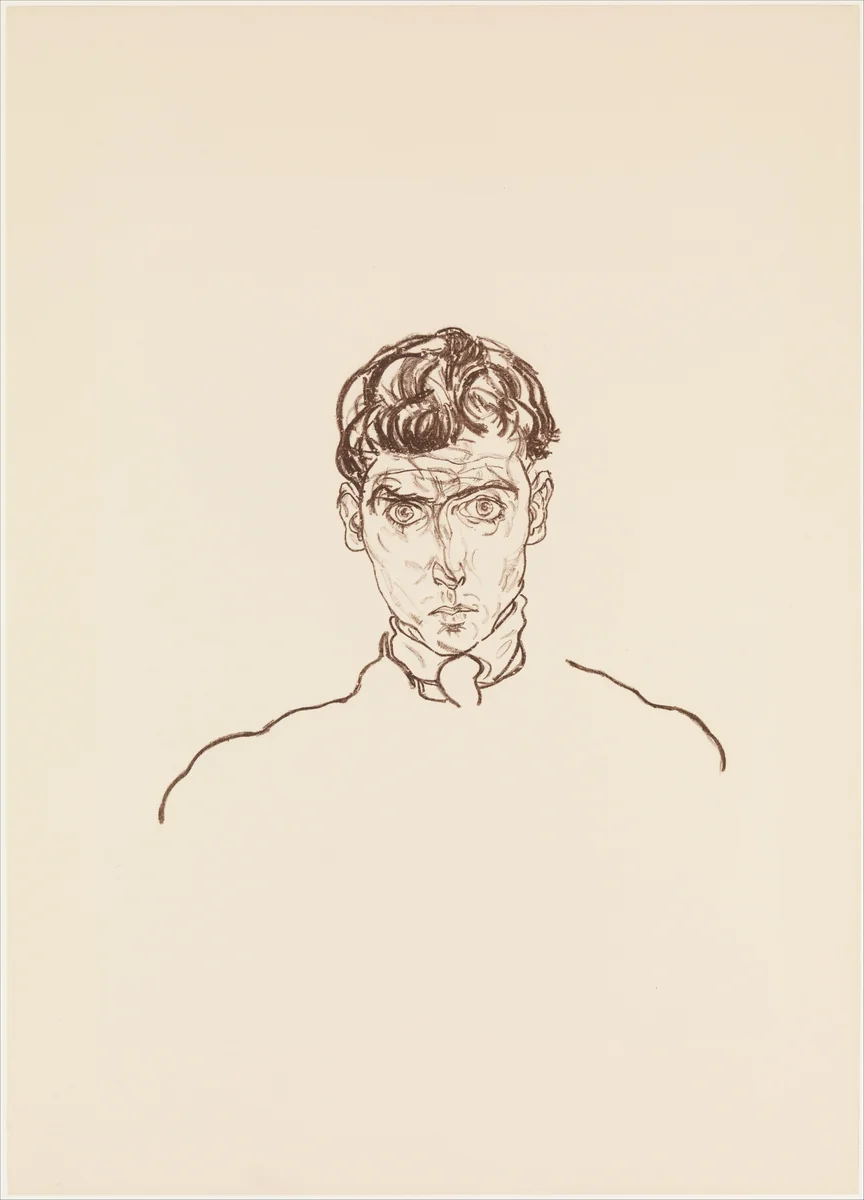 Portrait of Paris von Gütersloh by Egon Schiele, print, 1918