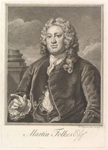 Martin Folkes by William Hogarth, print, 1742