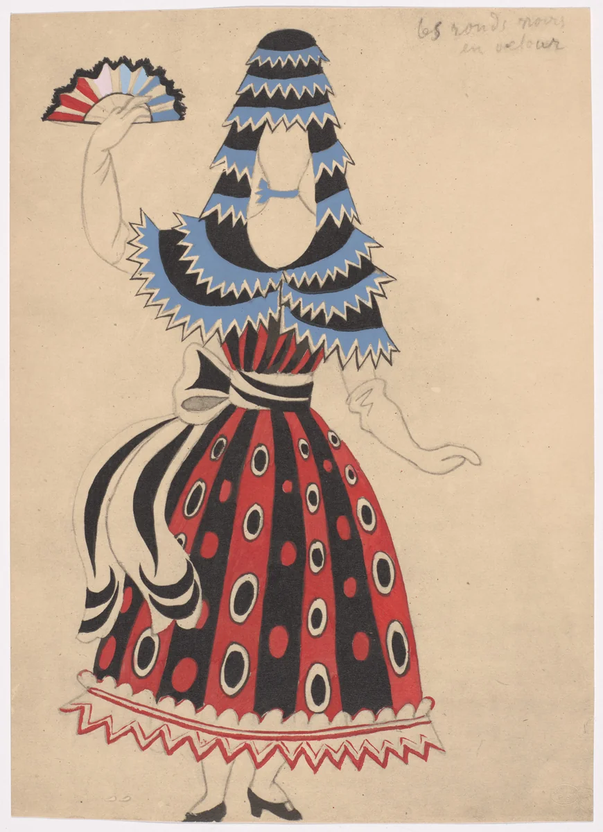 Costume design for the ballet Le Tricorne by Pablo Picasso, illustrated book, 1920