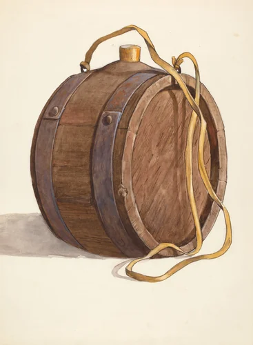 Water Barrel or Runlet by Dana Bartlett, index of american design, 1937