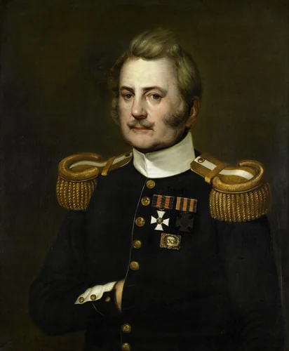 J. D. B. Wilkens, Lieutenant Colonel in the Infantry by Jurjen de Jong, painting, 1837