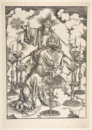 The Vision of the Seven Candlesticks, from "The Apocalypse" by Albrecht Dürer, print, 1498