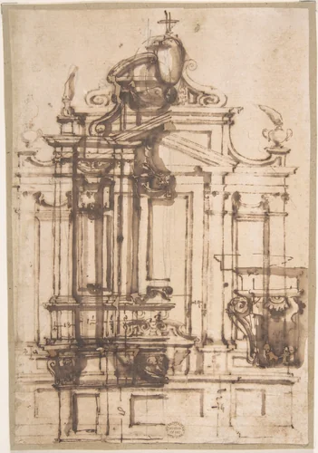 Architectural Drawing by anonymous, drawing, 1500-1600
