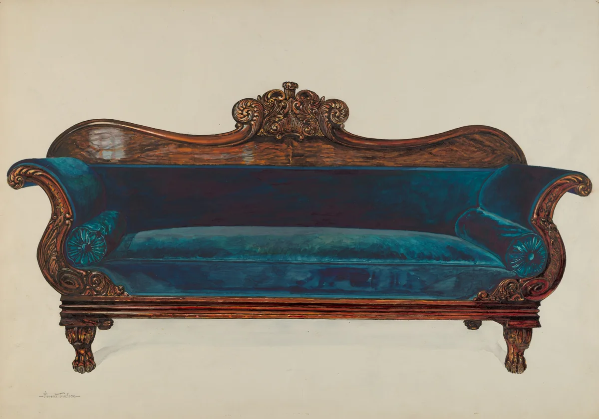 Velvet Lounge by Florence Truelson, index of american design, 1937