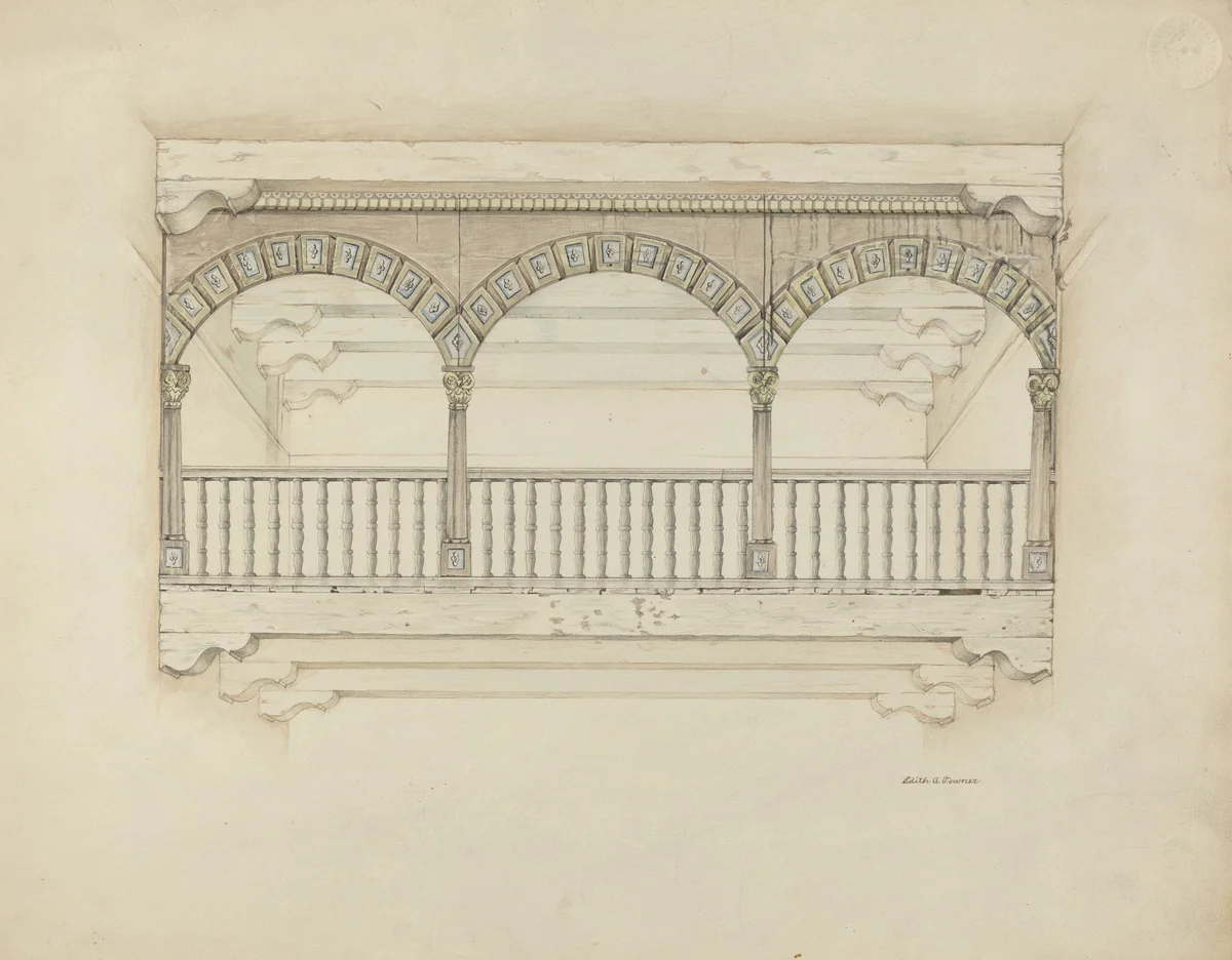 Screen, for Choir by Edith Towner, index of american design, 1939