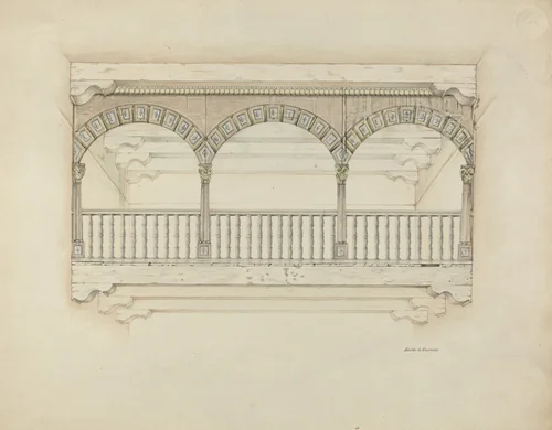 Screen, for Choir by Edith Towner, index of american design, 1939