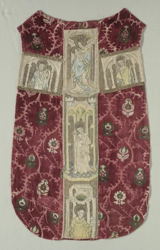 Chasuble Back with Embroidered Orphrey Band by Unknown, textile, 1415-1425