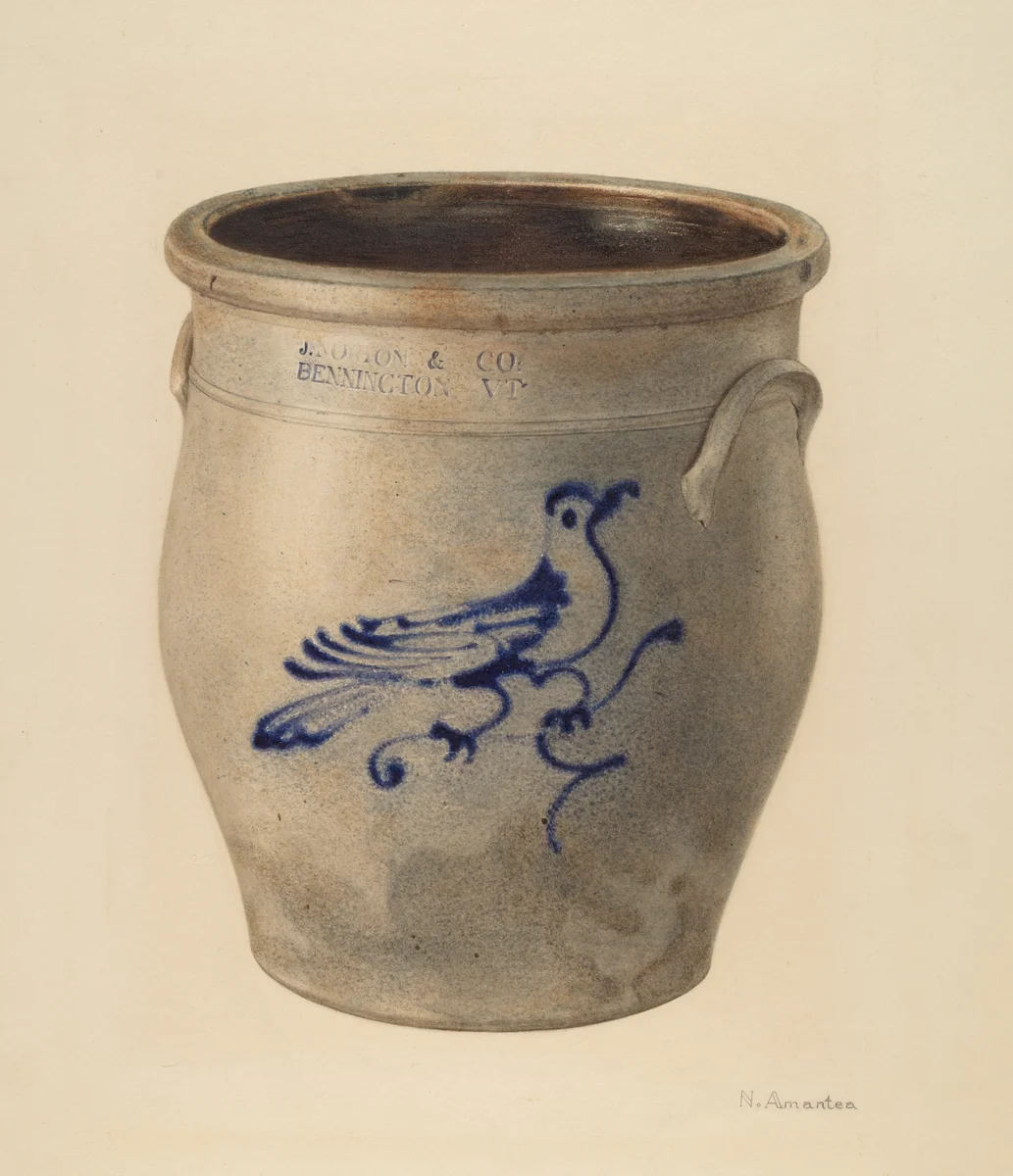 Crock by Nicholas Amantea, index of american design, 1938