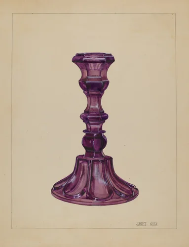Candlestick by Janet Riza, index of american design, 1937