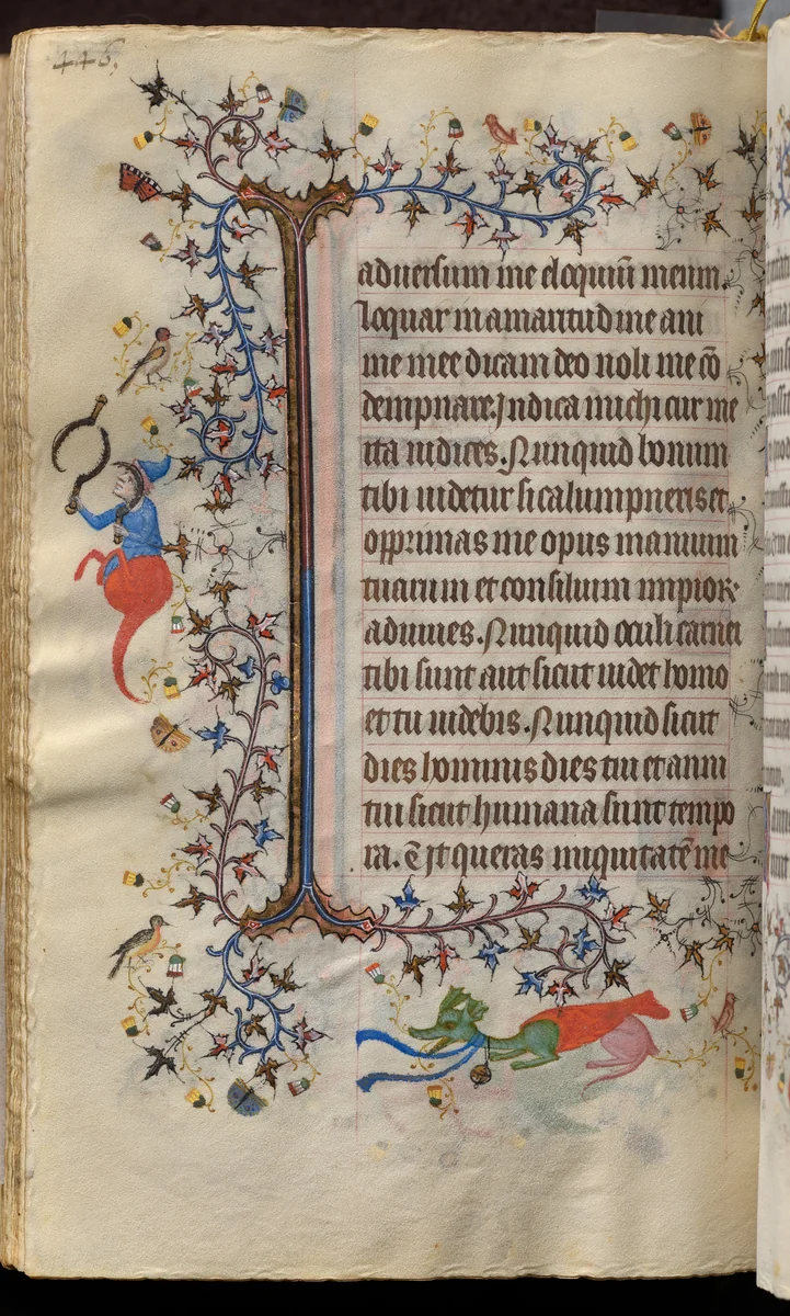 Hours of Charles the Noble, King of Navarre (1361-1425): fol. 217v, Text by Master of the Brussels Initials and Associates, book, 1400-1410