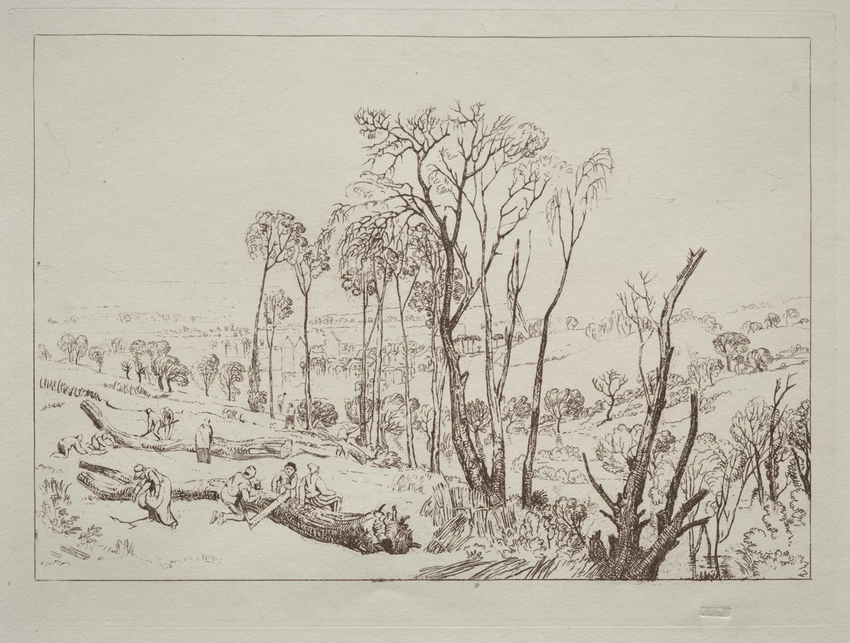 Liber Studiorum: Crowhurst, Sussex by Joseph Turner, print
