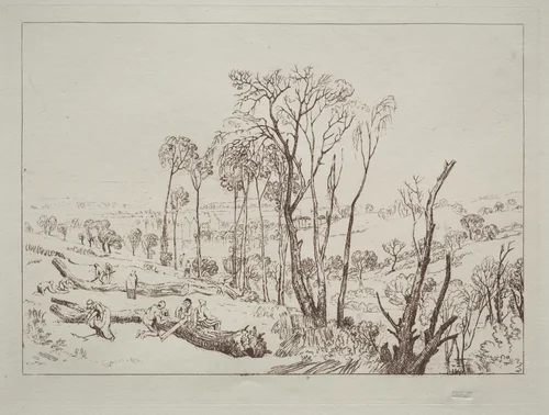 Liber Studiorum: Crowhurst, Sussex by Joseph Turner, print