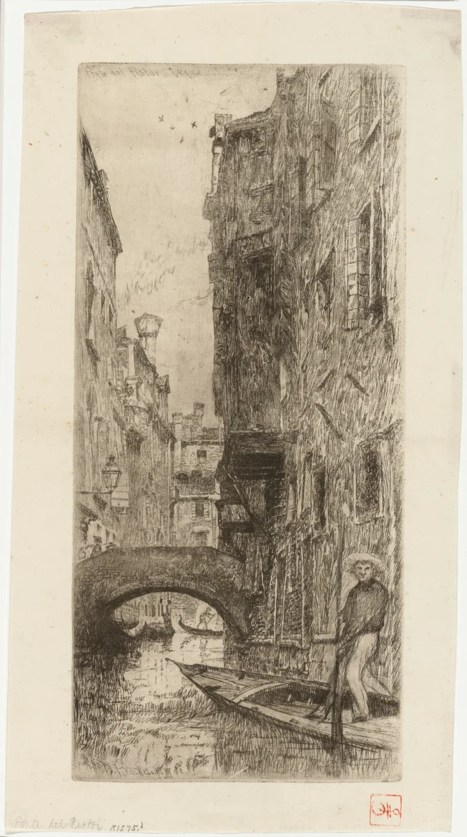 Ponte del Pistor by Otto Henry Bacher, print, 1880