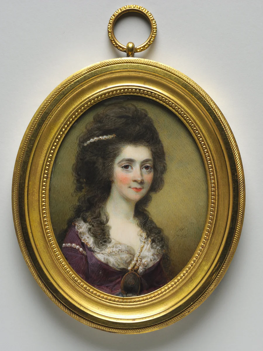 Portrait of a Woman, called Mrs. Close by Horace Hone, painting, 1786