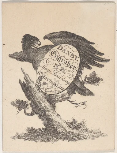 Trade Card for Danby, Engraver by anonymous, print, 1800-1900