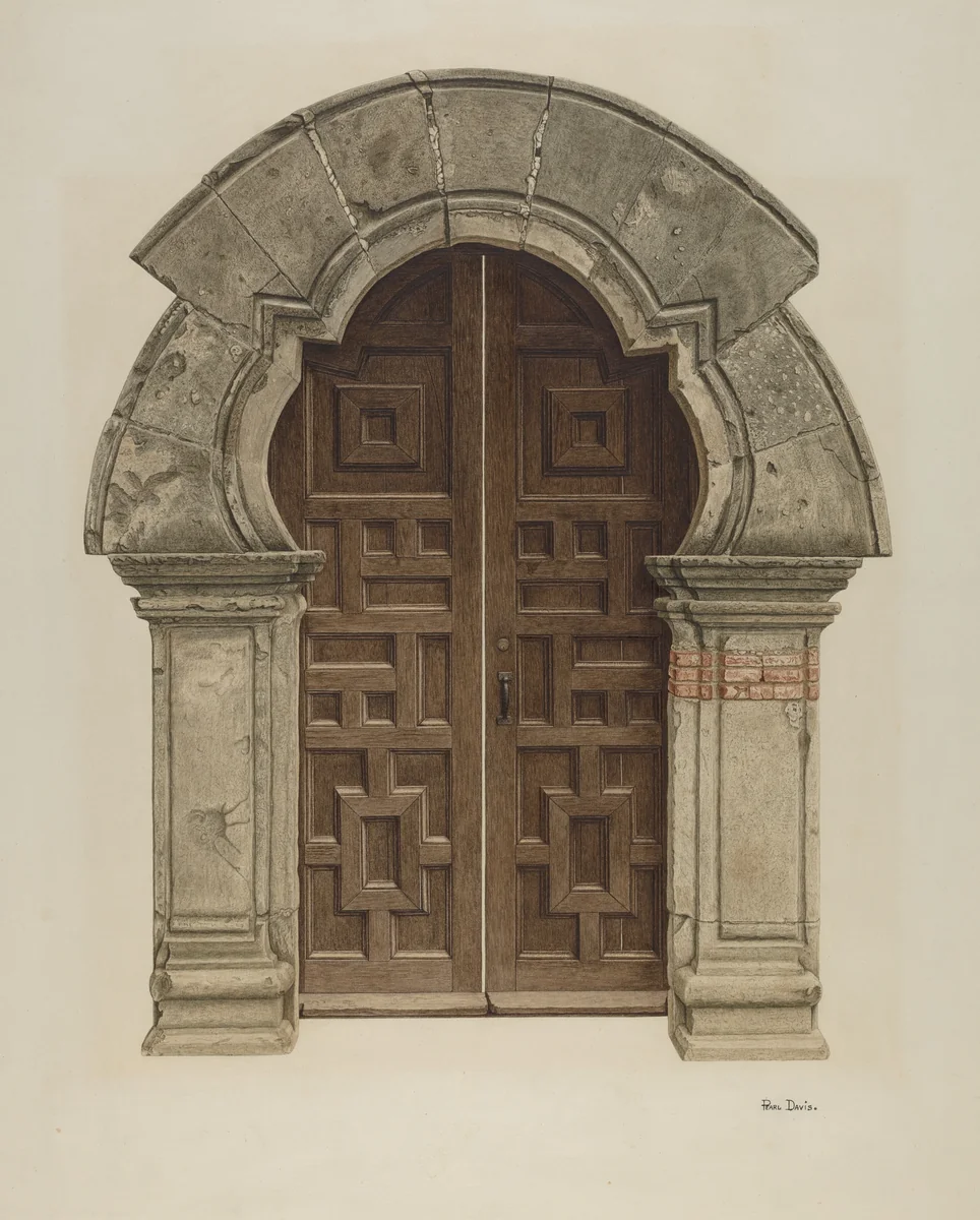 Doorway by Pearl Davis, index of american design, 1935-1942