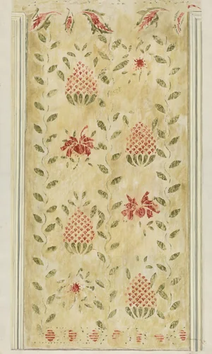 Bedroom Stencil by Mildred E. Bent, index of american design, 1935-1942