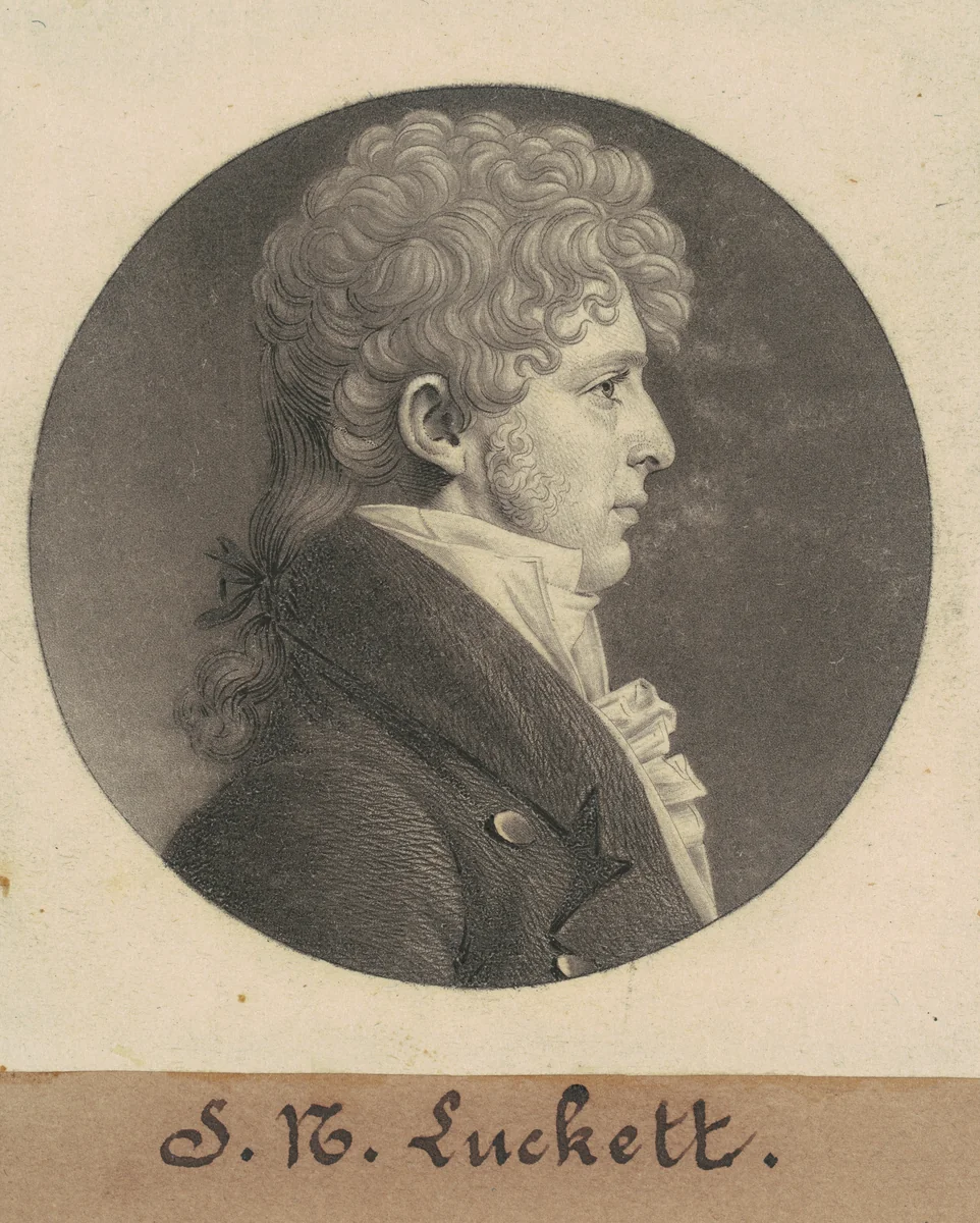 John Richards Triplett by Charles B. J. Févret de Saint-Mémin, print, 1808