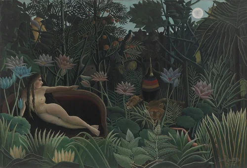 The Dream by Henri Rousseau, painting, 1910