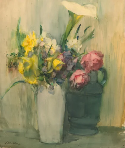 Flowers by Julian Alden Weir, painting, 1880