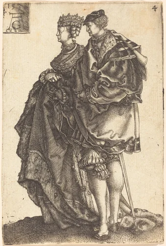 Large Wedding Dancers by Heinrich Aldegrever, print, 1538