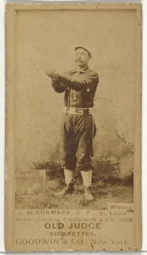 McCormack, Center Field, St. Louis Whites, from the Old Judge series (N172) for Old Judge Cigarettes by Goodwin & Company, photograph, 1888