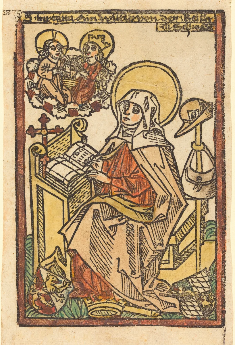 Saint Bridget by German 15th Century, print, 1480-1500