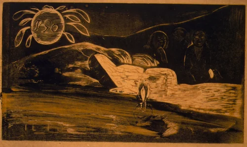 Te Po by Paul Gauguin, print, 1893-1894