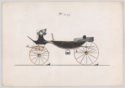 Vis-à-vis #3187 by Brewster & Co., drawing, 1876