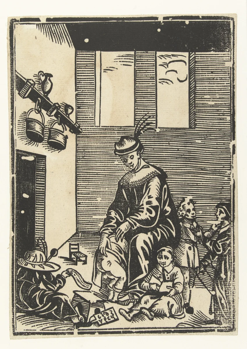 Schoolmeester by anonymous, print, 1700-1799