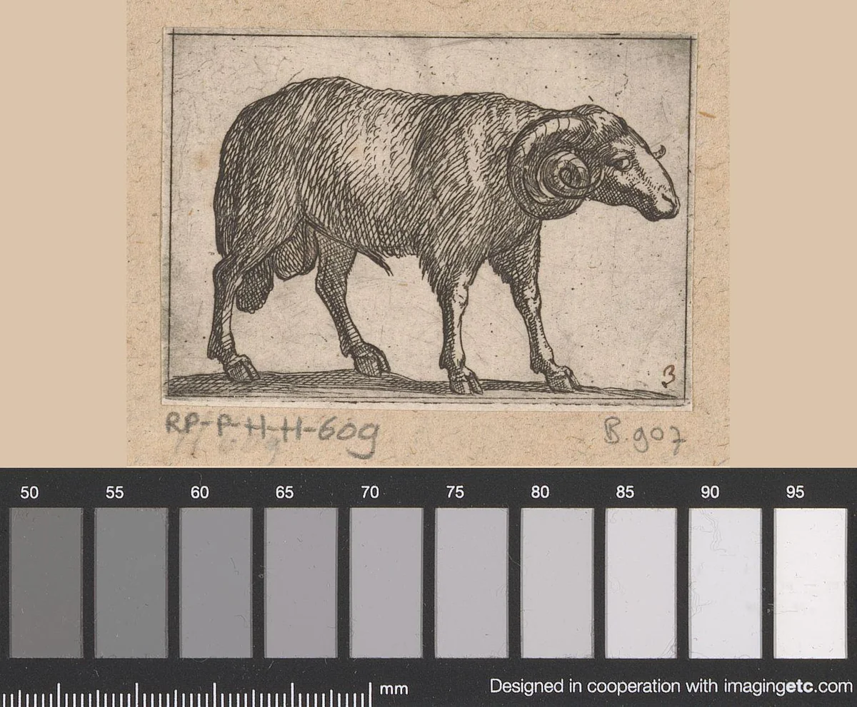 Staande ram by Antonio Tempesta, print, 1565-1630