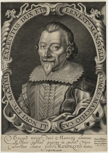 Ernest, Count of Mansfeld by Simon van de Passe, print, 1623