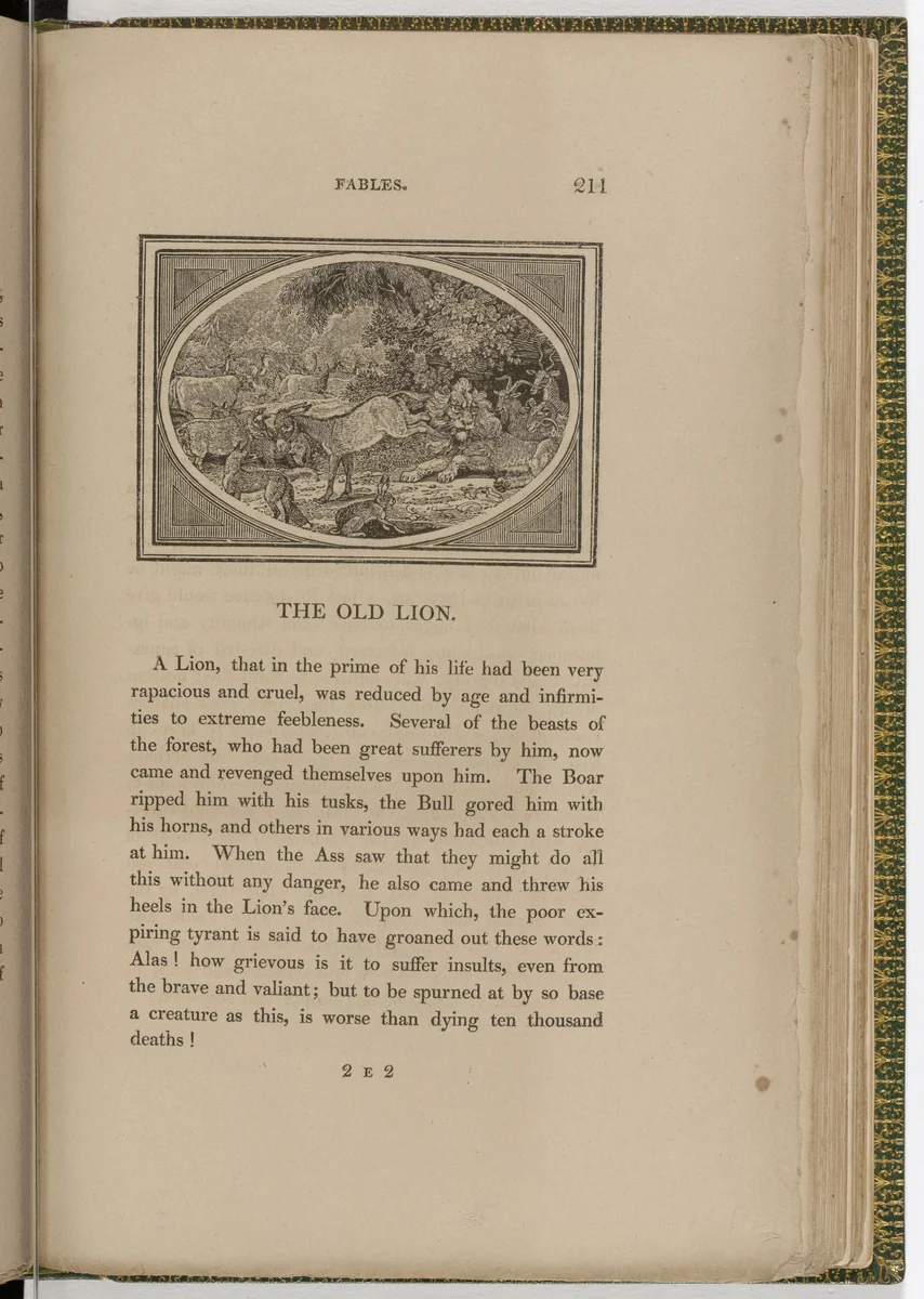 Headpiece (page 211) from The Fables of Aesop by Thomas Bewick, illustrated book, 1818