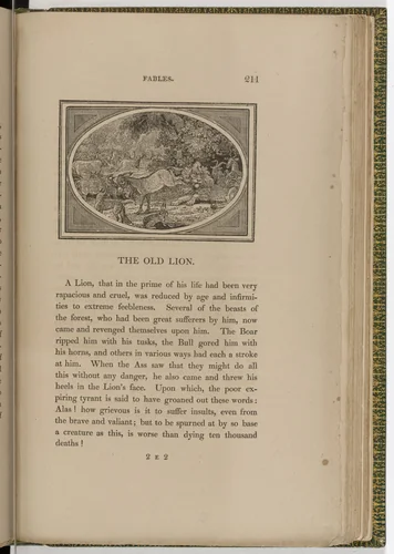 Headpiece (page 211) from The Fables of Aesop by Thomas Bewick, illustrated book, 1818