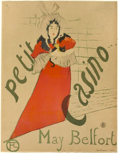 May Belfort by Henri de Toulouse-Lautrec, print, 1895