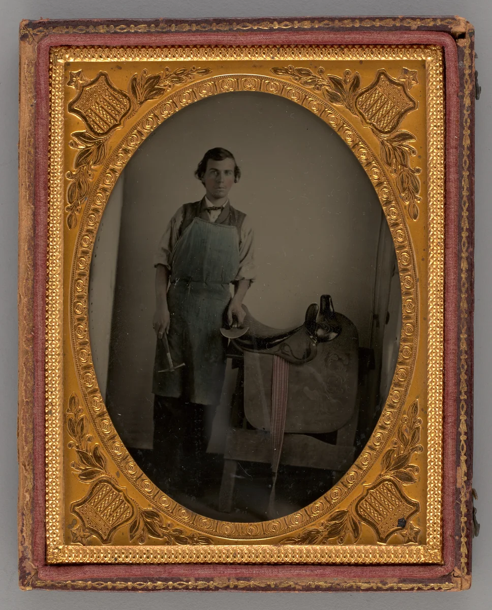 Untitled (Portrait of a Saddle Maker) by Unknown maker, other, 1865