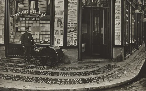 Publicité mutuelle, Entrée libre, Société des produits "As de Trèfle," Paris by Unidentified Photographer, photograph, 1905