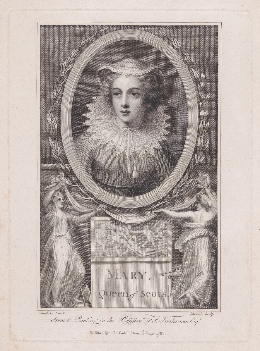 Mary, Queen of Scots by John Keyse Sherwin, print, 1788