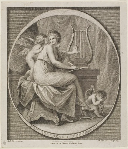 Ticket for the Benefit of M. Gardini by Francesco Bartolozzi, print, 1780