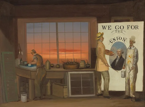 "We Go for the Union" by American 19th Century, painting, 1840-1850