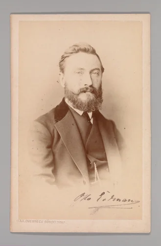 [Otto Wilhelm Eduard Erdmann] by G. & A. Overbeck, photograph, 1860-1869