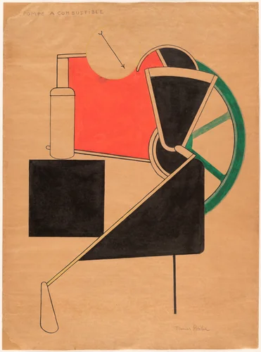 Fuel Pump (Pompe à combustible) by Francis Picabia, drawing, 1922